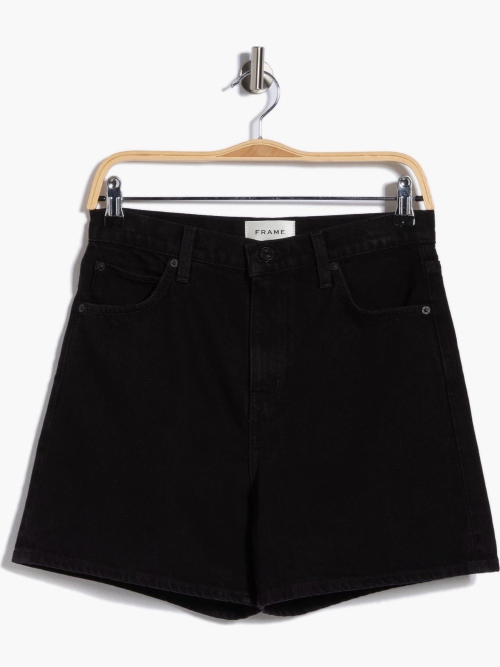 Frame The Easy High-Waist Denim Shorts